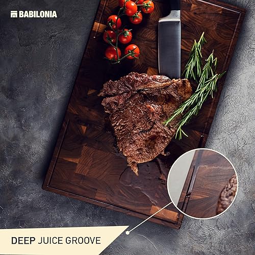 XXL American Black Walnut Wood Cutting Board (Black Walnut / 24"L x 15"W)