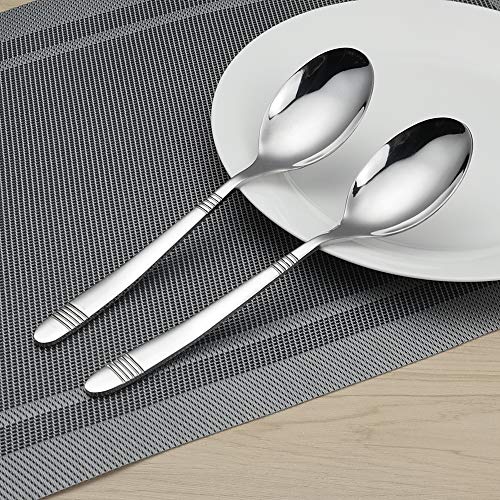 12 Pieces Stainless Steel Dinner Spoons