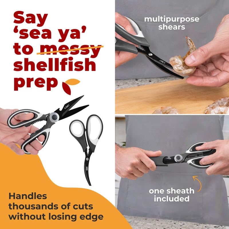Titanium Coated Kitchen Scissors 2
