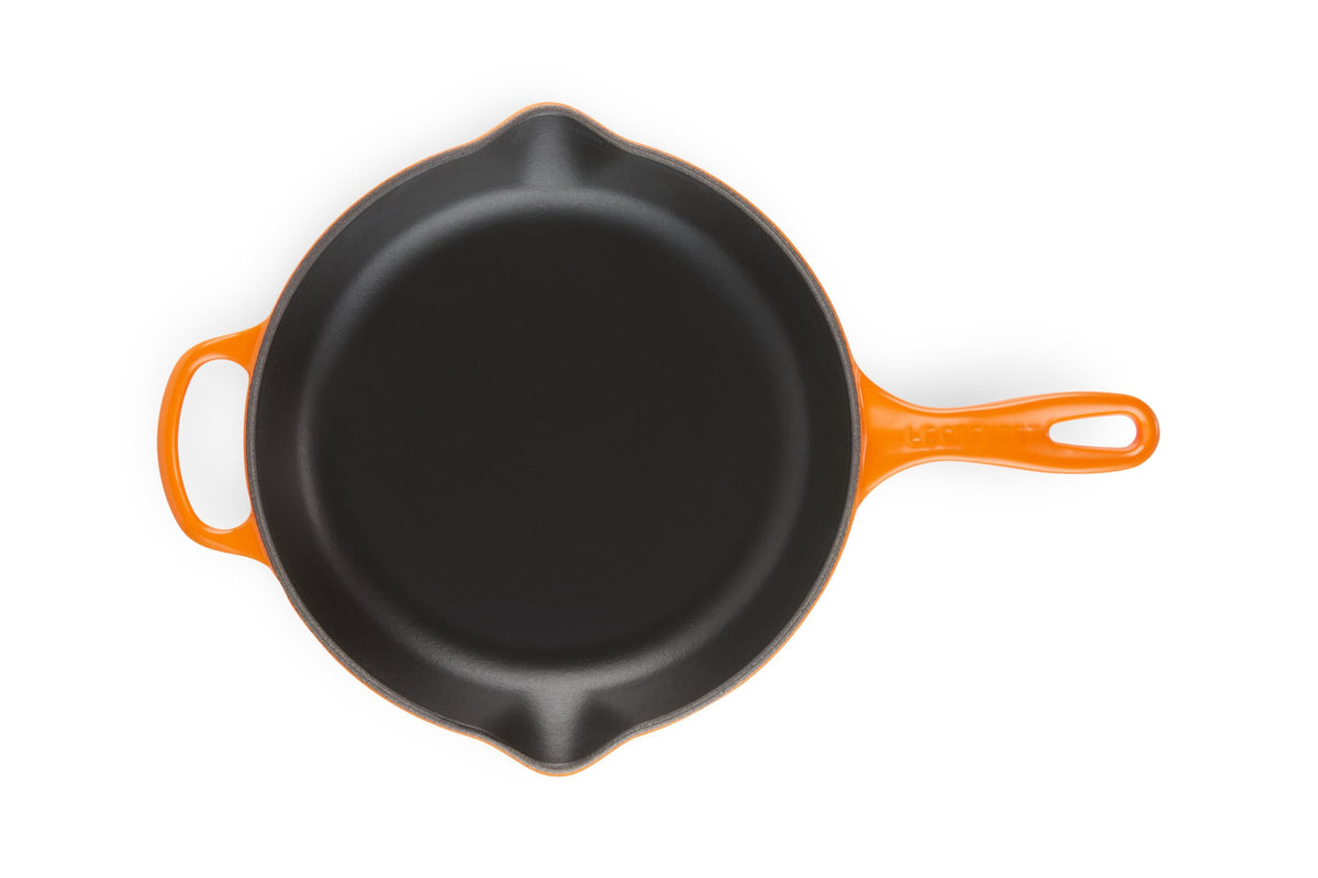 Enameled Cast Iron Signature Round Skillet (10.25" / Flame)