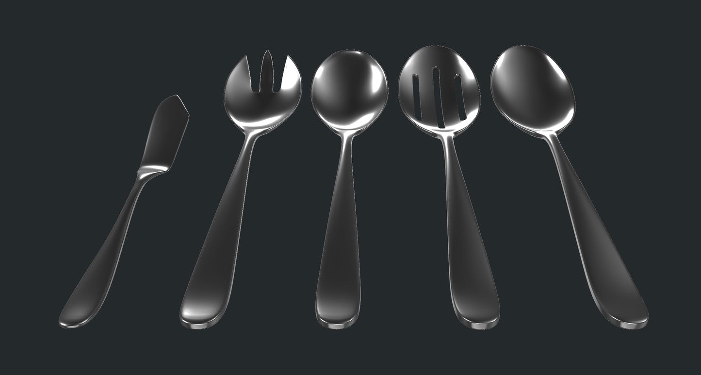 Serving Utensil Set (10-Piece Serving Set)