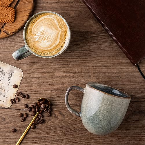 12oz Coffee Mugs (Set of 6 / Reactive Glaze)