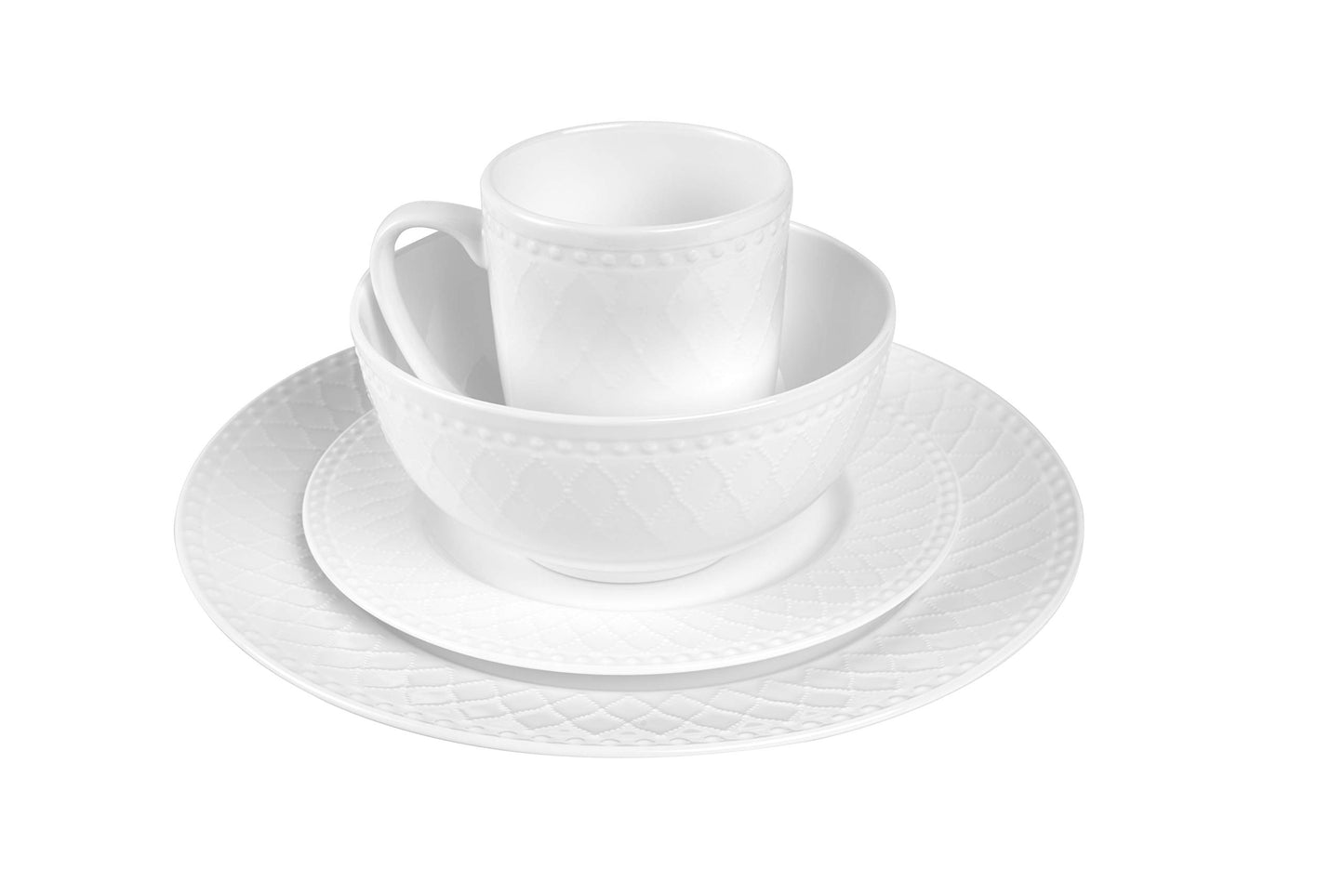 Alexandria 32 (Basket - White / 32 Piece Service for 8)