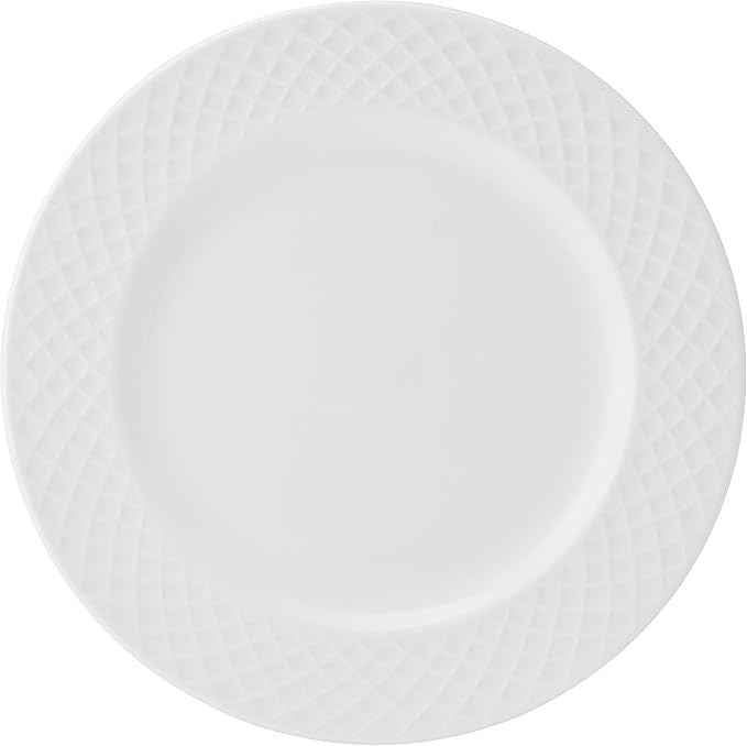 Mikasa Trellis Bone China Lightweight Chip Resistant 40 Piece Dinnerware Set, Service for 8