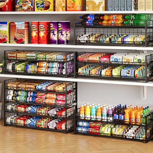 Extra-Long 2-Tier Stackable Can Organizer for Pantry (Long(30'' W)-1 Pack)