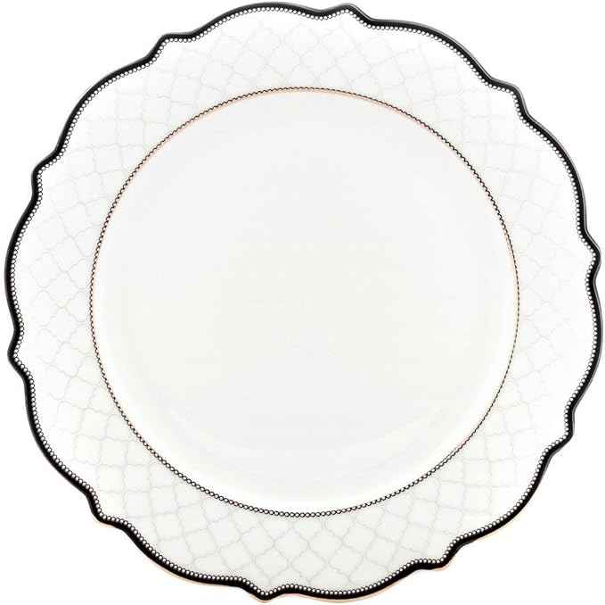 Euro Porcelain 57-pc Banquet Dinnerware Set, Luxury Bone China Tableware, Service for 8 (6664-3) 6664-20