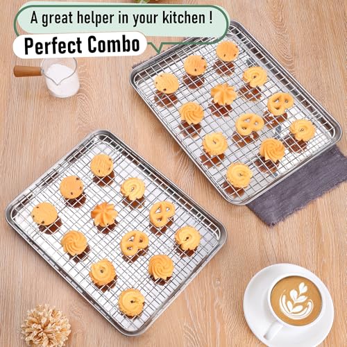 Cookie Sheet with Rack (10*8 Inch)