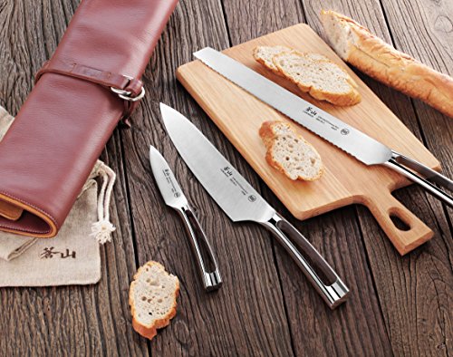 N1 Series 4 Piece Leather Roll Knife Set