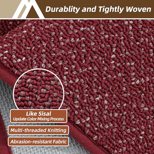 Dirt Trapper Door Mat 32"x48" Non Slip Washable Red