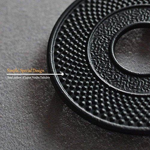 Cast Iron Mat with Rubber Pegs (Teapot Trivet 5.3 in)