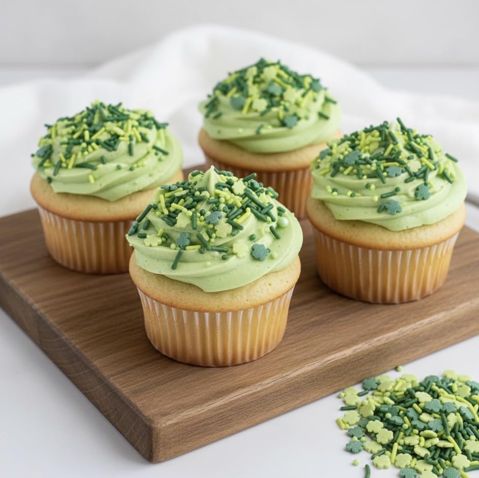 Shamrock Sprinkles for Baking (Green)