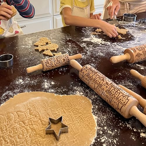 CATS 3 Mini Embossed Rolling Pin Set