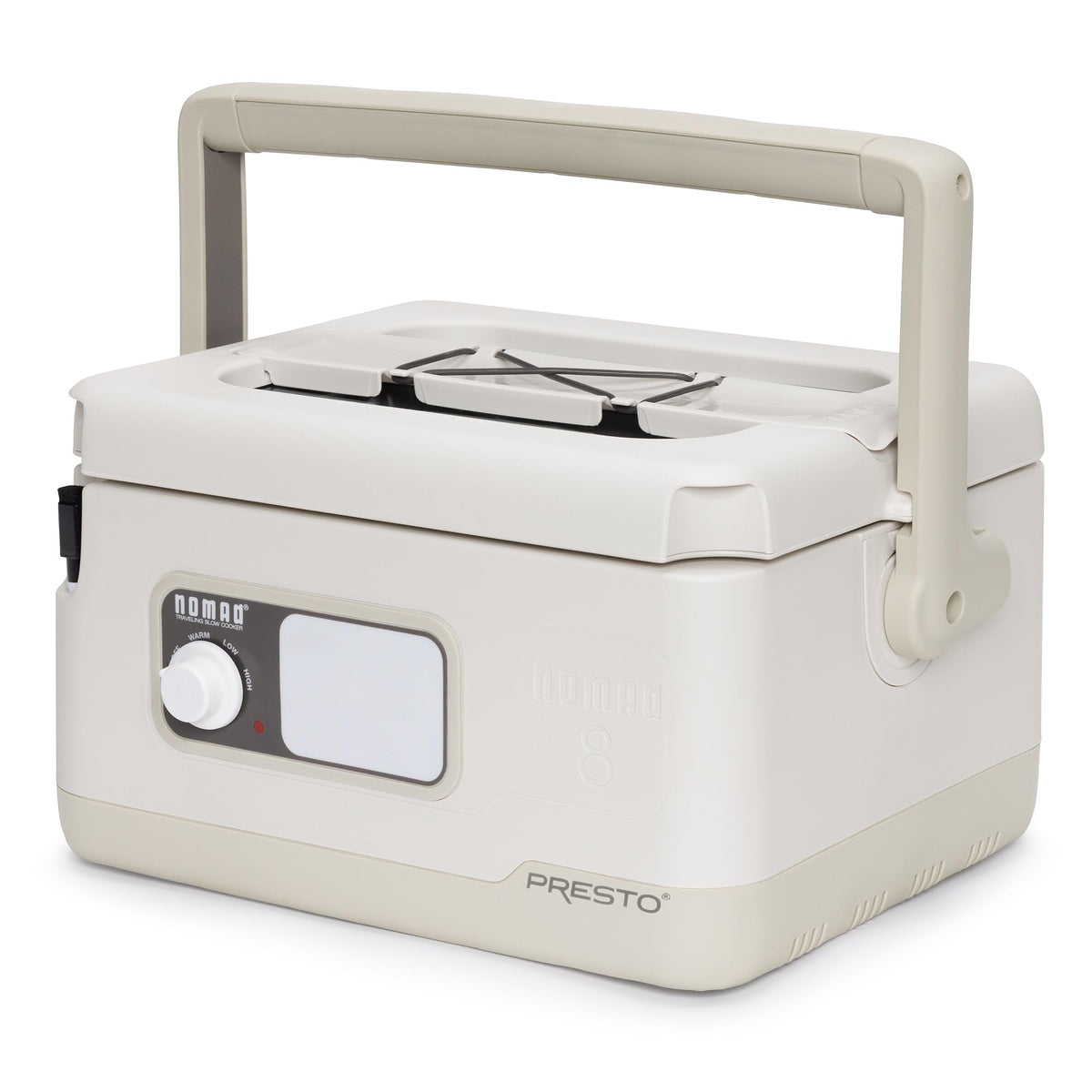 06030 8 quart Nomad Traveling Slow Cooker (White)