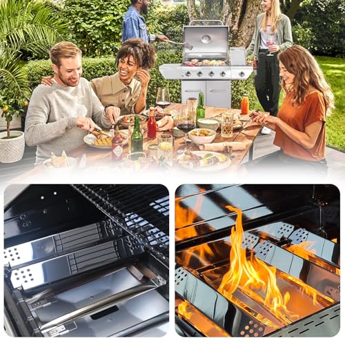 Replacement Parts for Nexgrill 4 Burner Heat Tents Home Depot 720 (Stainless Steel Heat Plates)