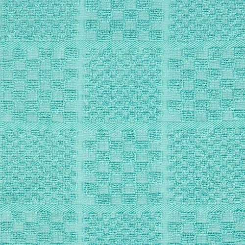 Quilted Cotton Terry Cloth Oven Mitt (Aqua Sky)