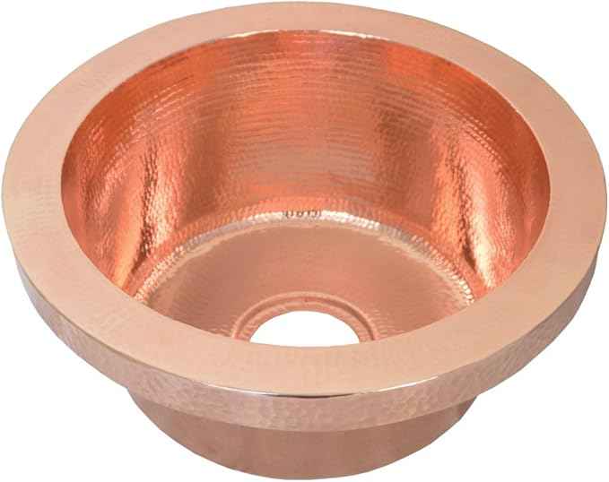 Native Trails CPS416 Mojito Copper Drop-in Bar/Prep Sink, Polished Copper