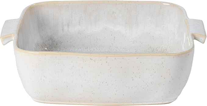 Casafina Ceramic 10.75" Square Baker - Eivissa Collection, Sand Beige | Oven & Dishwasher Safe Bakeware | Food Safe Glazing | Restaurant Quality Dinnerware