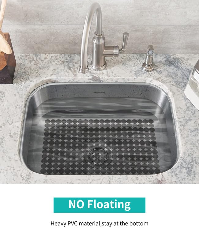 2 Pack Kitchen Sink Mat (Gray)