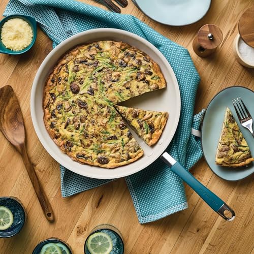 Cucina Ceramic Nonstick Frying Pan (Skillet (12.5") / Marine Blue)