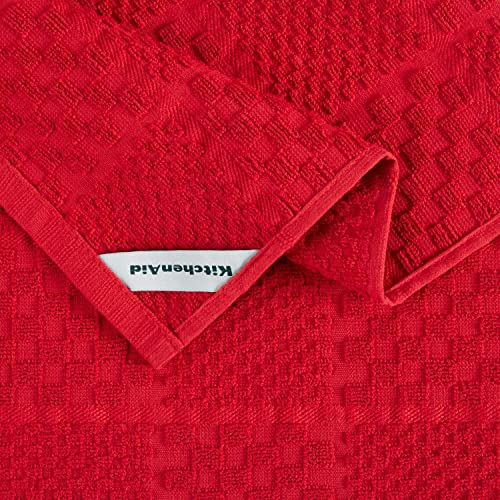Quilted Cotton Terry Cloth Oven Mitt (Passion Red)