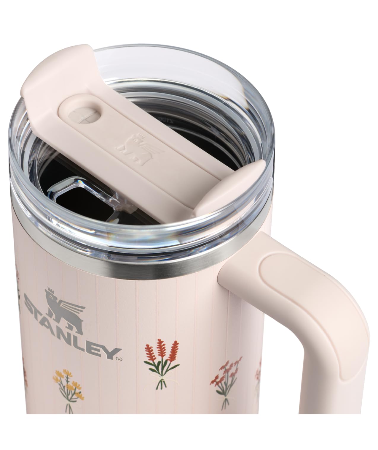 Quencher H2.0 Flow State Tumbler (40 Ounces / Rose Quartz Bouquets)