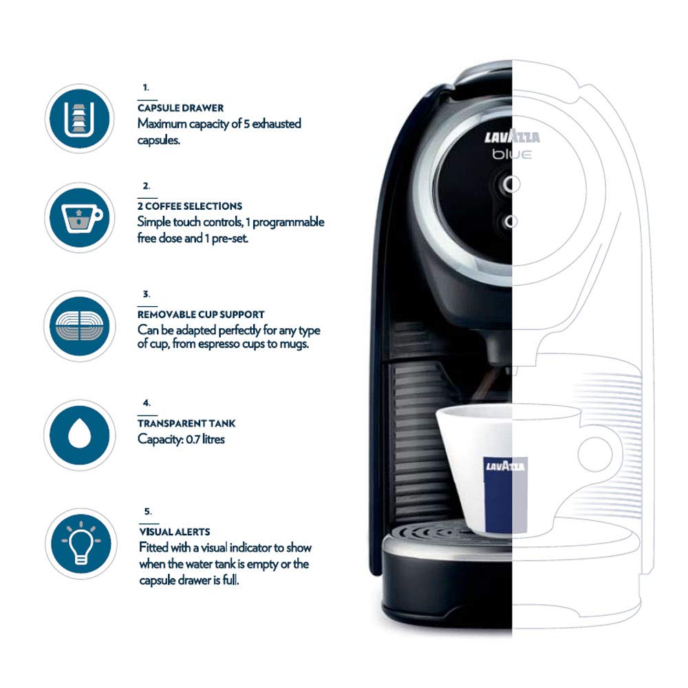 BLUE Classy Mini Single Serve Espresso Coffee Machine LB 300