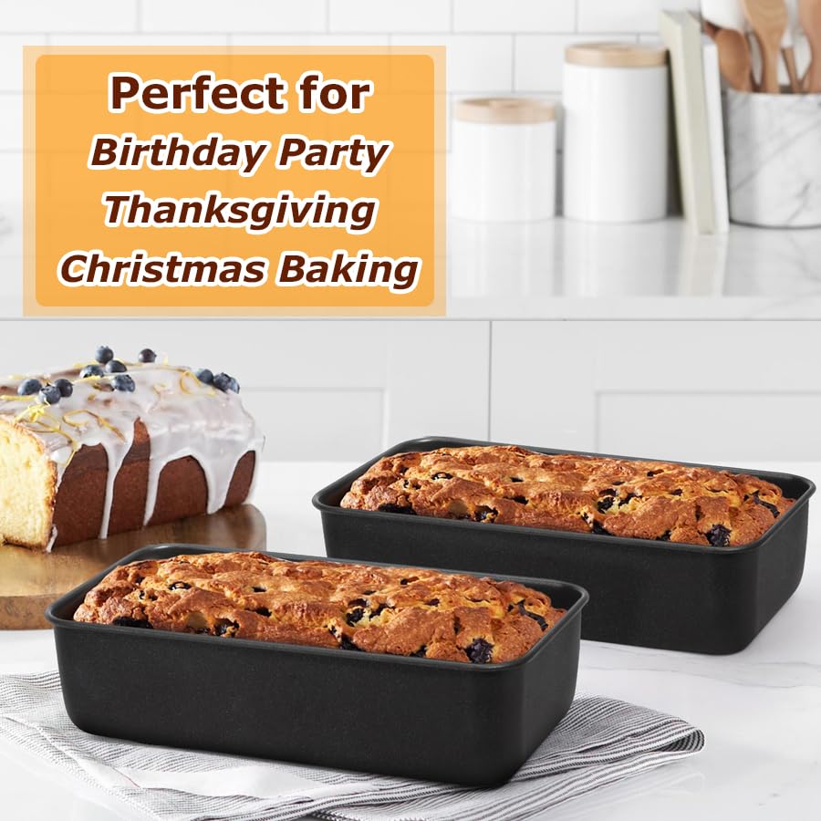 6 Pack Nonstick Loaf Bread Pan for Baking (7.33 Count)