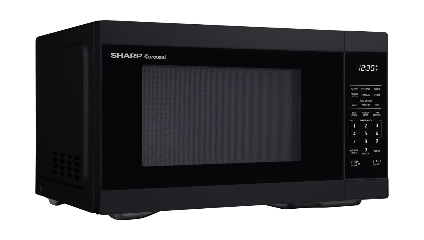 SMC1161KB 1.1 cu. ft. 1000W Black Countertop Microwave Oven (Black)