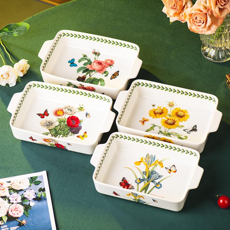 ONCCI In Glaze Ceramic Baking Dish Set of 2 (Iris)