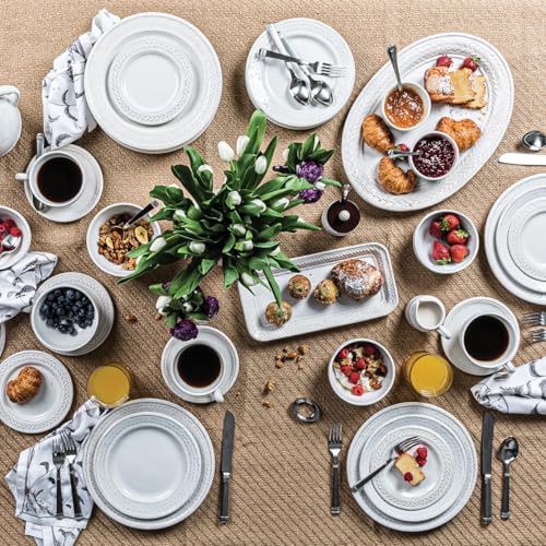 Le Panier Place Setting 4pc Whitewash Dinnerware Set (Whitewash / 4pc)
