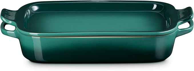 Le Creuset Stoneware Rectangular Dish with Platter Lid, 3 qt., Artichaut