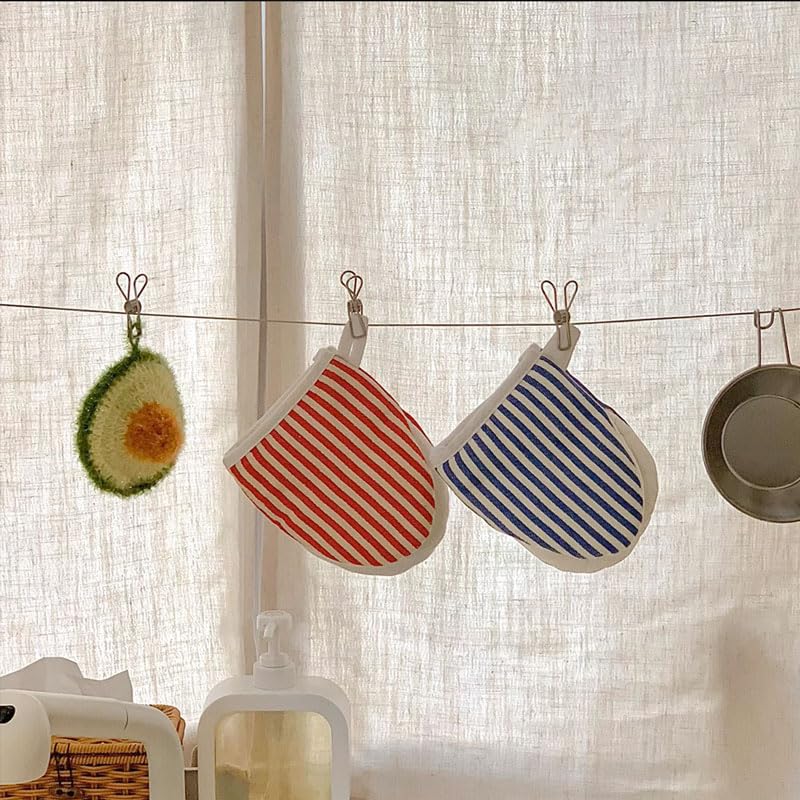 1 Pair Mini Oven Mitts (Blue)