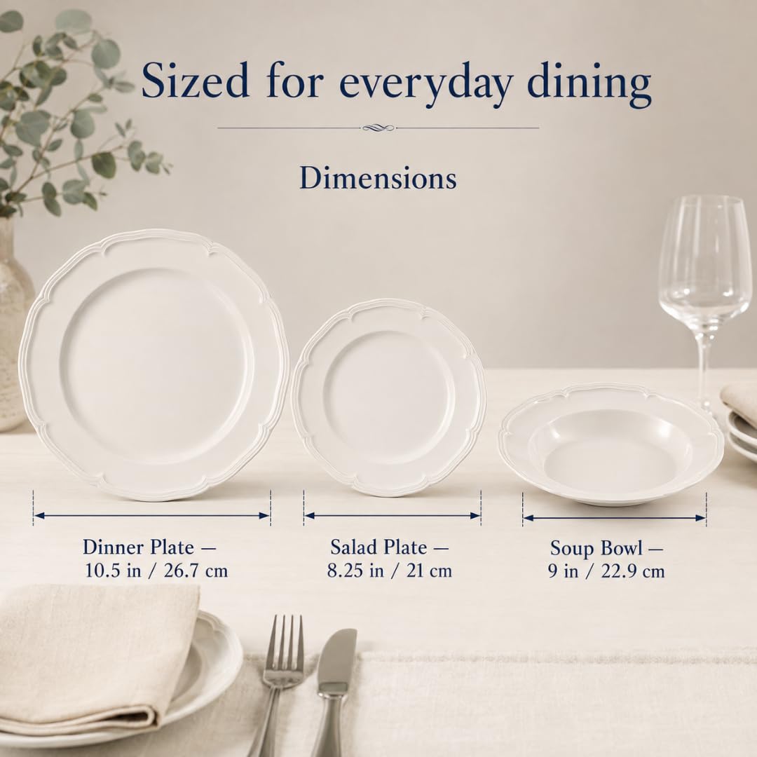 Manoir 18 Piece Dinnerware Set