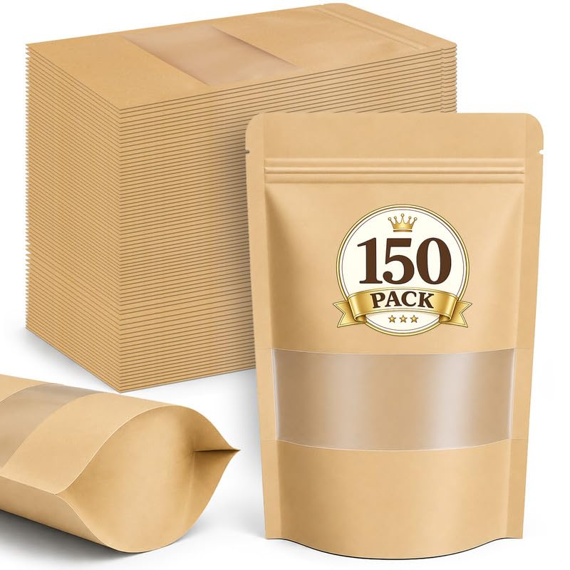 150 Pack Treat Bags (Yellow / 150 Pack 4.7x7.9in (12x20cm))