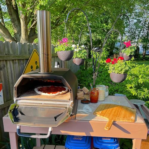 7.7" Thick Cordierite Pizza Stone Baking Board for Ooni Karu 16 Pizza Oven (16.8"L x 24.4"W x 0.6"Th)