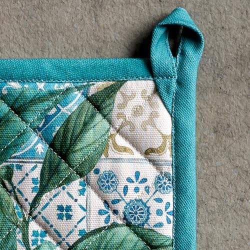 Pot Holders 100% Cotton Potholders (010 - Agrume / 8" x 8" (Pot Holder Pack of 2))