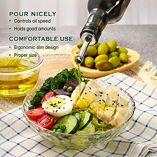 17oz Glass Olive Oil Dispenser (Dark Brown / 17 Ounces)