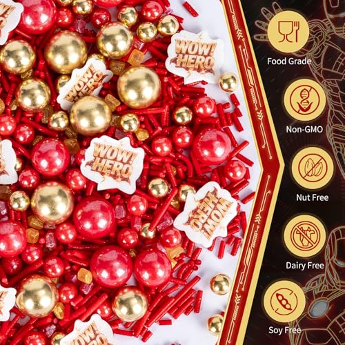 Edible Hero Sprinkles for Cake Decorating (Heroism)