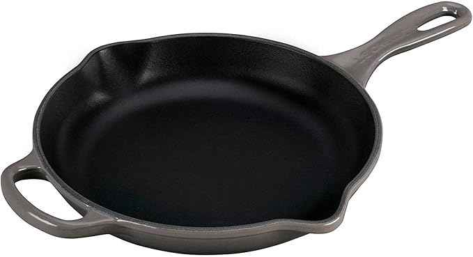 Le Creuset Enameled Cast Iron Signature Iron Handle Skillet, 9", Oyster