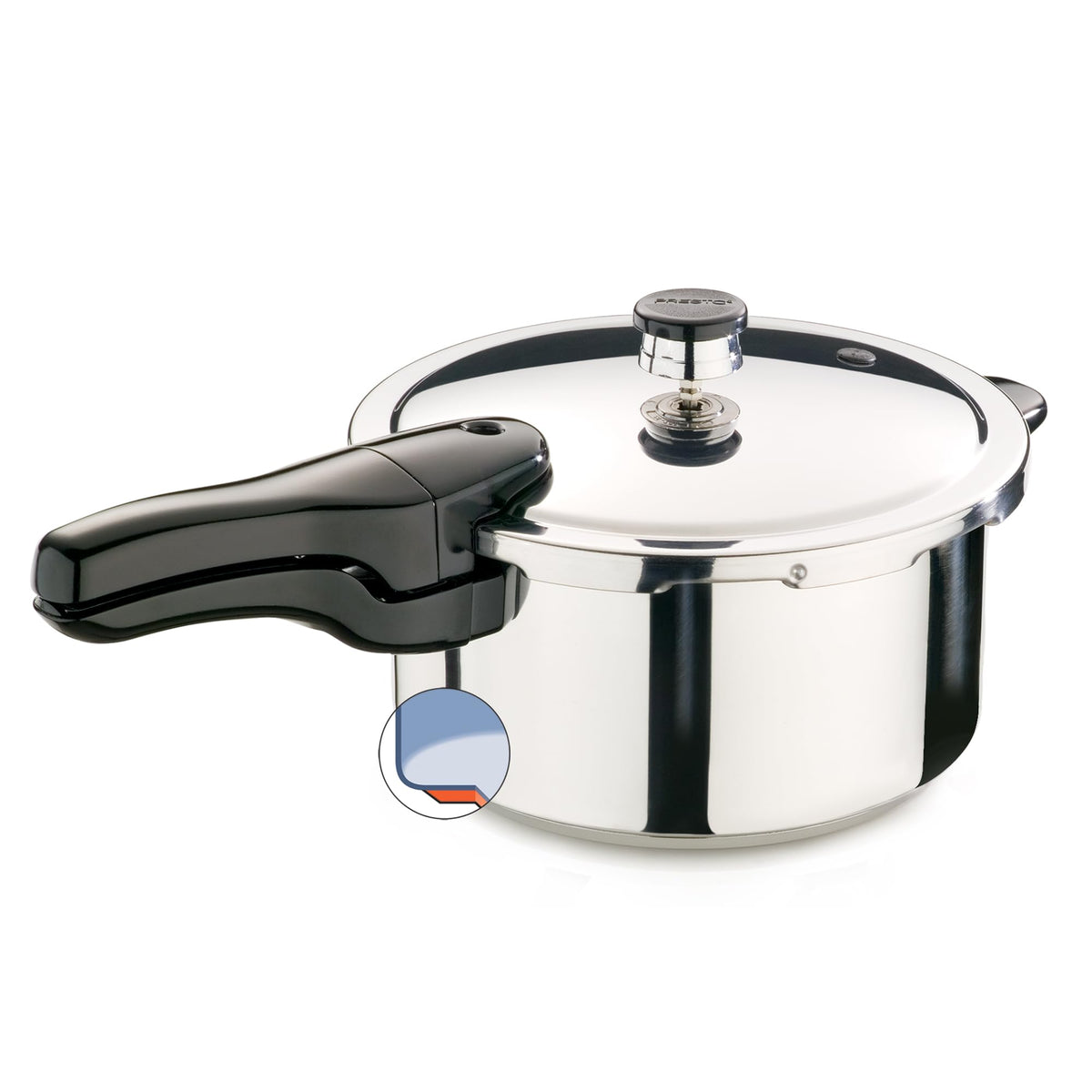 01341 4 Quart Stainless Steel Pressure Cooker (4 Quarts / Cooker)