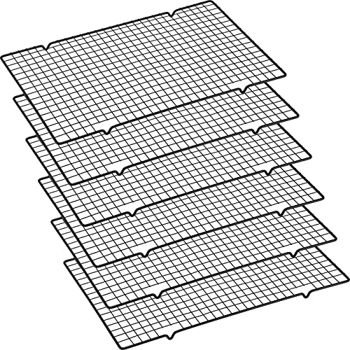 6 Pieces Cooling Racks for Baking Wire Grid Set
