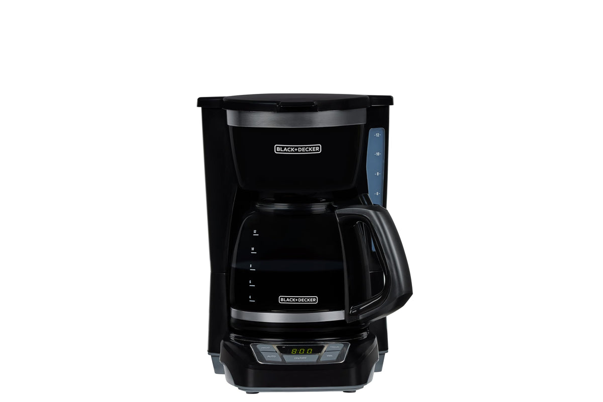 12 Cup Drip Coffee Maker with Vortex Brewing (Black / Hot Brew)