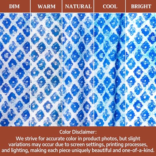 Double Oven Mitts 100% Cotton Double Oven Glove (027 - Indigo Love / 7" x 35" (Double Oven Mitt))
