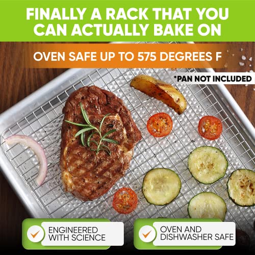 10" x 15" Stainless Steel Cooling Rack for Cooking & Baking (1 Pack / 10"x15")