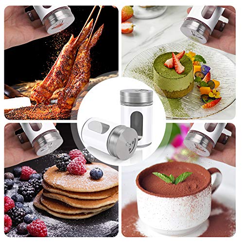 2pcs Salt and Pepper Shakers (White)