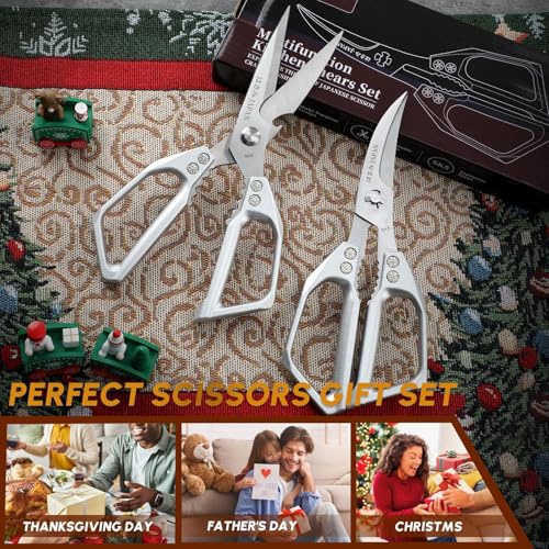Kitchen Shears Set Silver (Mirror Silver)