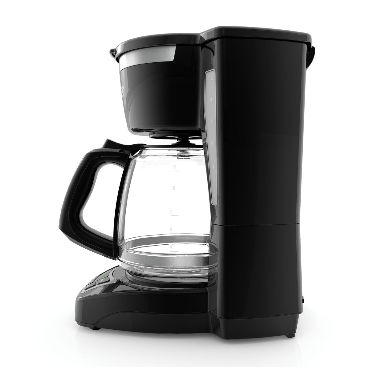 12 Cup Drip Coffee Maker with Vortex Brewing (Black / Hot Brew)