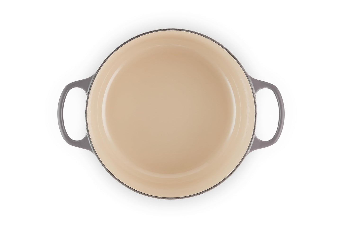 Enameled Cast Iron Round Dutch Oven (Oyster / 7.25 Qt)