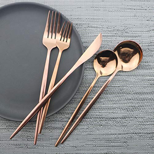 Rose Gold Silverware Set (Service for 6 / Rose Gold)