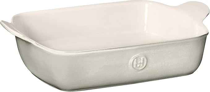 Emile Henry 11" x 8" / 3 qt Medium Rectangular Baker - Modern Classics Collection | Pearl Gray